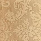 Látka s florálním ornamentem BD44 světle hnědá